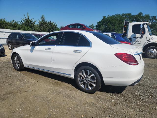 55SWF4KB8HU233523 - 2017 MERCEDES-BENZ C 300 4MATIC WHITE photo 2