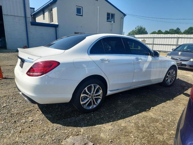 55SWF4KB8HU233523 - 2017 MERCEDES-BENZ C 300 4MATIC WHITE photo 3