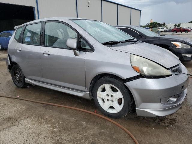 JHMGD38687S037257 - 2007 HONDA FIT S 银色 照片 4
