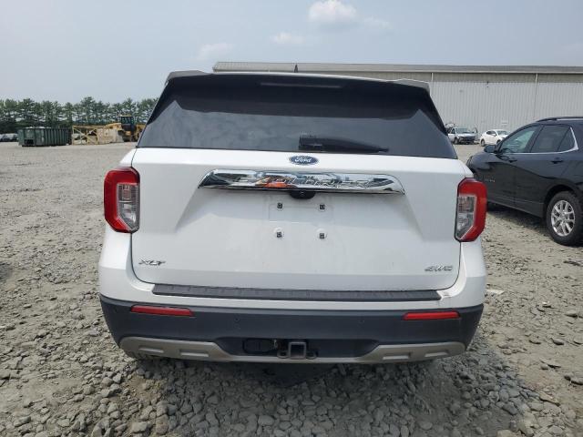 1FMSK8DH4MGA66433 - 2021 FORD EXPLORER XLT WHITE photo 6