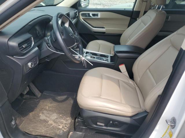 1FMSK8DH4MGA66433 - 2021 FORD EXPLORER XLT WHITE photo 7