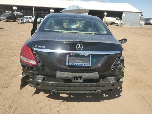 55SWF4JB8HU232728 - 2017 MERCEDES-BENZ C 300 BLACK photo 6