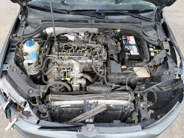 3VWLL7AJ0EM369009 - 2014 VOLKSWAGEN JETTA TDI ნაცრისფერი ფოტო 11