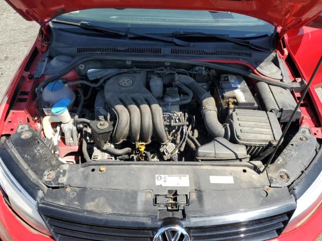 3VW2K7AJ6DM291381 - 2013 VOLKSWAGEN JETTA BASE Կարմիր լուսանկար 11