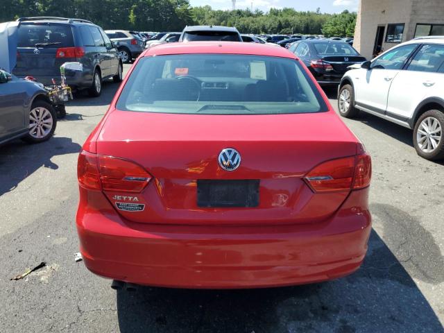 3VW2K7AJ6DM291381 - 2013 VOLKSWAGEN JETTA BASE Կարմիր լուսանկար 6