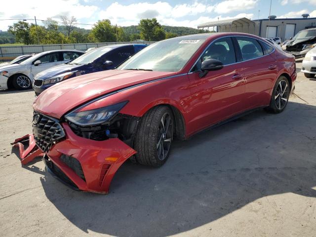 5NPEJ4J23MH109121 - 2021 HYUNDAI SONATA SEL PLUS RED photo 1