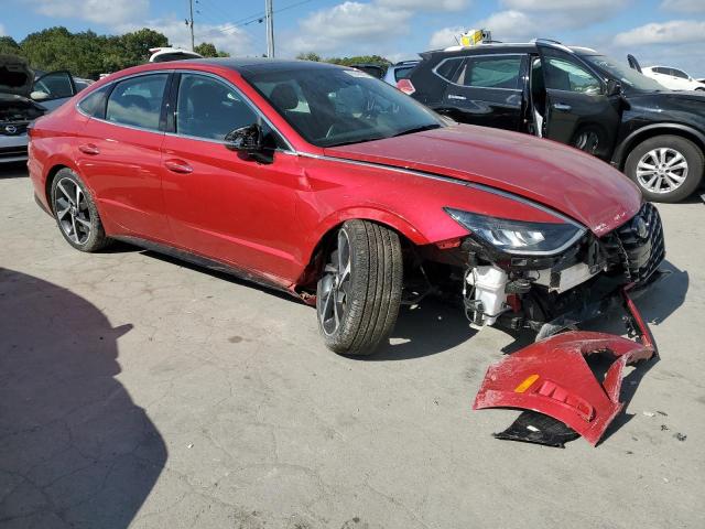 5NPEJ4J23MH109121 - 2021 HYUNDAI SONATA SEL PLUS RED photo 4