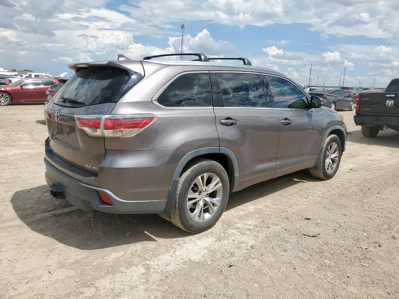 5TDJKRFH1FS091012 - 2015 TOYOTA HIGHLANDER XLE CHARCOAL photo 3