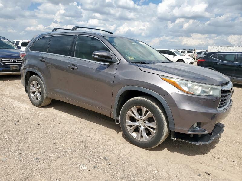 5TDJKRFH1FS091012 - 2015 TOYOTA HIGHLANDER XLE CHARCOAL photo 4