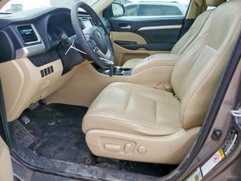 5TDJKRFH1FS091012 - 2015 TOYOTA HIGHLANDER XLE CHARCOAL photo 7