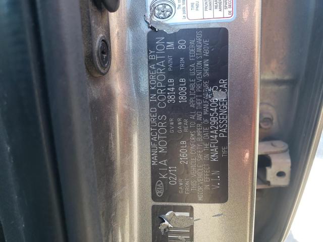 KNAFU4A29B5406335 - 2011 KIA FORTE EX Boz foto 13