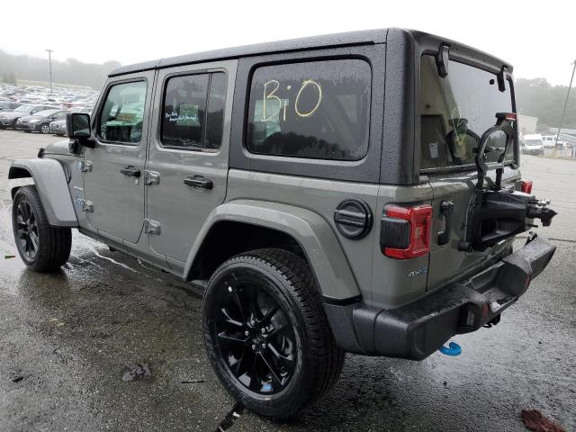 1C4JJXP67PW703073 - 2023 JEEP WRANGLER SAHARA 4XE GRAY photo 2