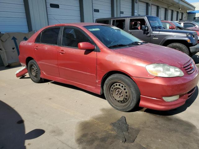 1NXBR32EX3Z185966 - 2003 TOYOTA COROLLA CE BURGUNDY photo 4