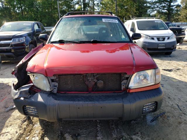 JF1SF63531H751085 - 2001 SUBARU FORESTER L RED photo 5