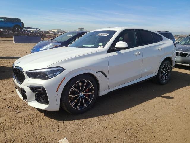 5UXCY6C08M9G63856 - 2021 BMW X6 XDRIVE40I WHITE photo 1