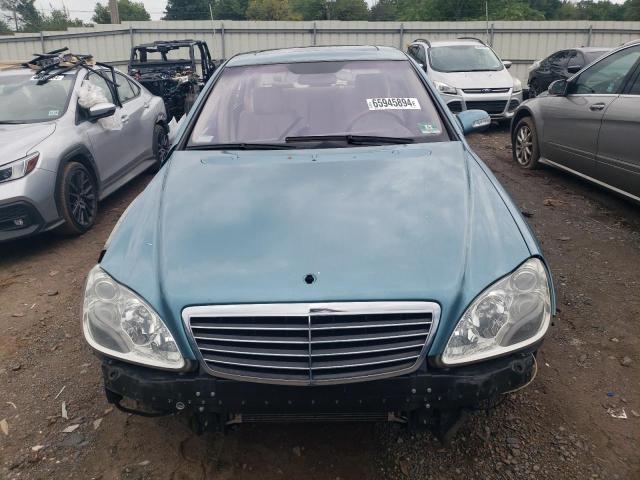 WDBNG83J93A366072 - 2003 MERCEDES-BENZ S 430 4MATIC BLUE photo 5