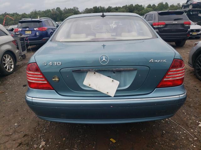WDBNG83J93A366072 - 2003 MERCEDES-BENZ S 430 4MATIC BLUE photo 6