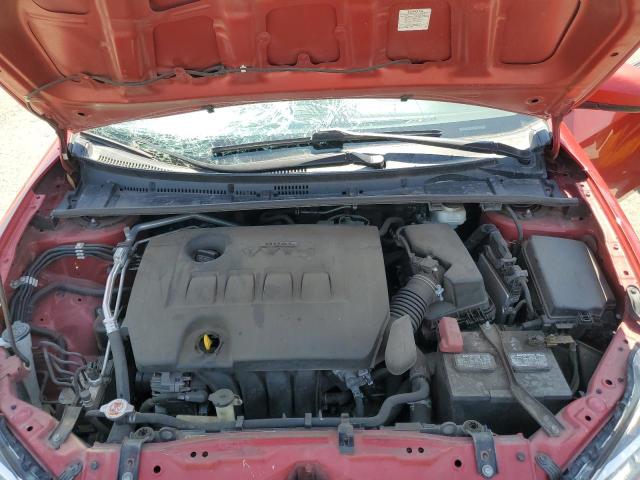 2T1BURHE0KC236349 - 2019 TOYOTA COROLLA L წითელი ფოტო 11