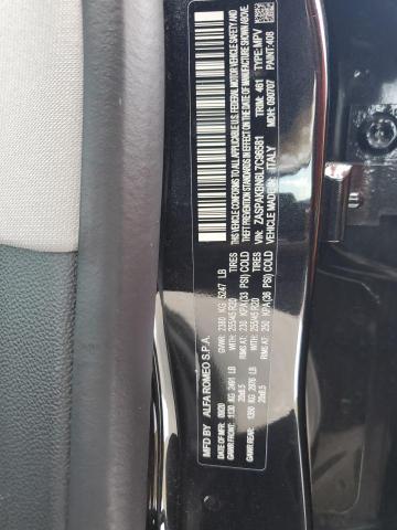 ZASPAKBN6L7C96581 - 2020 ALFA ROMEO STELVIO TI შავი ფოტო 12