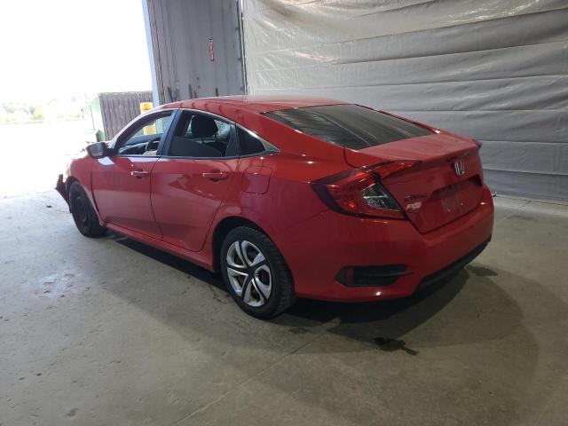 2HGFC2F57JH580264 - 2018 HONDA CIVIC LX RED photo 2