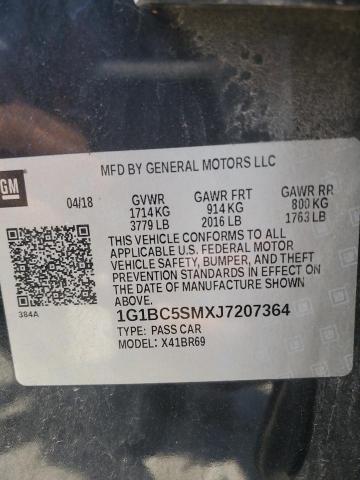 1G1BC5SMXJ7207364 - 2018 CHEVROLET CRUZE LS 黑色 照片 13