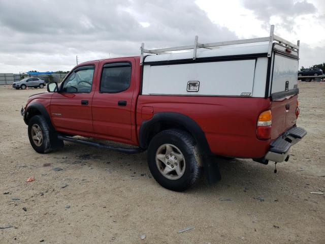 5TEGM92N22Z137511 - 2002 TOYOTA TACOMA DOUBLE CAB PRERUNNER RED photo 2