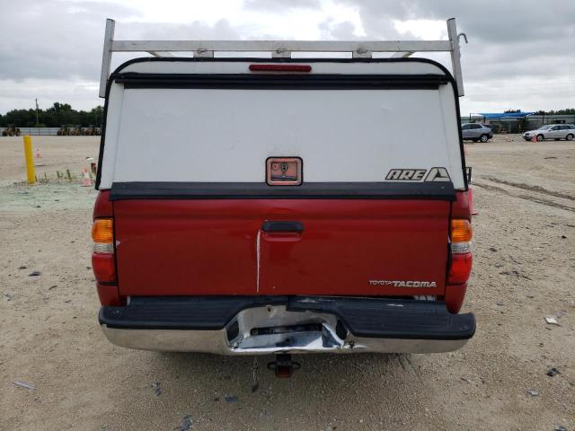 5TEGM92N22Z137511 - 2002 TOYOTA TACOMA DOUBLE CAB PRERUNNER RED photo 6