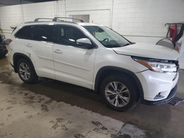 5TDJKRFH0FS145304 - 2015 TOYOTA HIGHLANDER XLE 白色 照片 4
