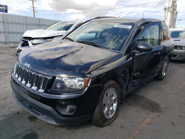 1C4NJCBAXED570629 - 2014 JEEP COMPASS SP BLACK photo 2