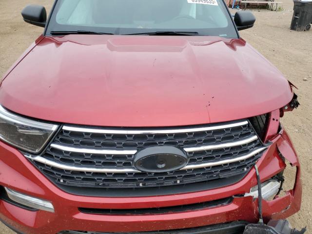 1FMSK8DH6LGC88504 - 2020 FORD EXPLORER XLT أحمر صورة 12