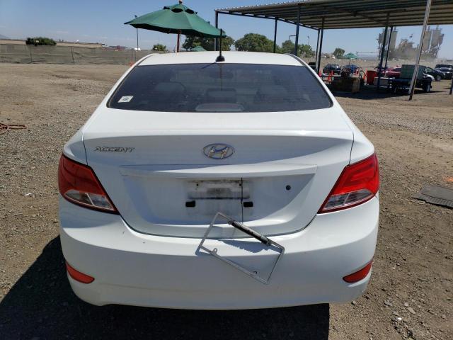 KMHCT4AE3FU928839 - 2015 HYUNDAI ACCENT GLS WHITE photo 6