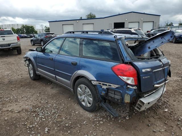 4S4BP60C087357615 - 2008 SUBARU OUTBACK BLUE photo 2