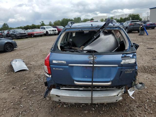 4S4BP60C087357615 - 2008 SUBARU OUTBACK BLUE photo 6