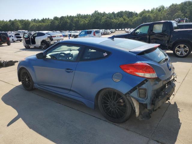 KMHTC6AE3GU255337 - 2016 HYUNDAI VELOSTER TURBO BLUE photo 2