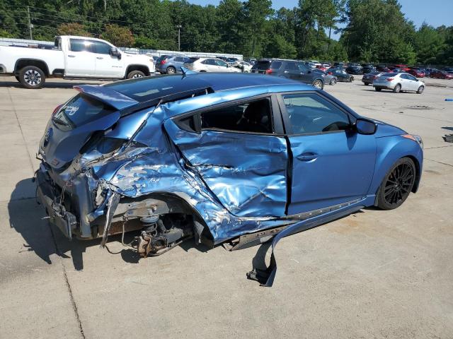 KMHTC6AE3GU255337 - 2016 HYUNDAI VELOSTER TURBO BLUE photo 3
