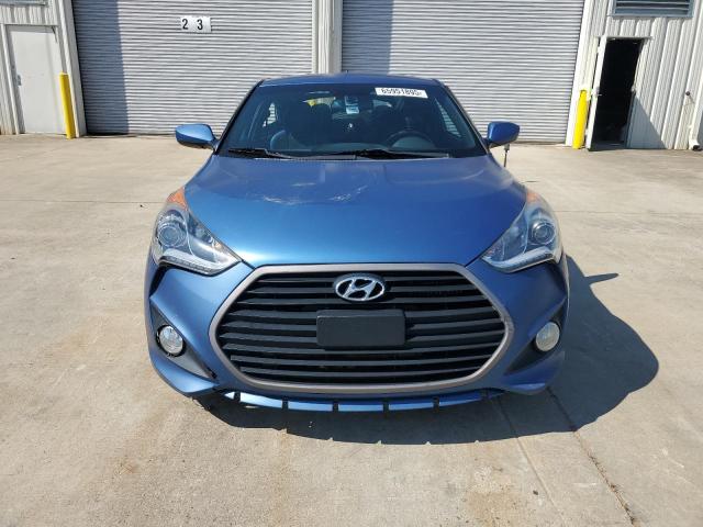 KMHTC6AE3GU255337 - 2016 HYUNDAI VELOSTER TURBO BLUE photo 5