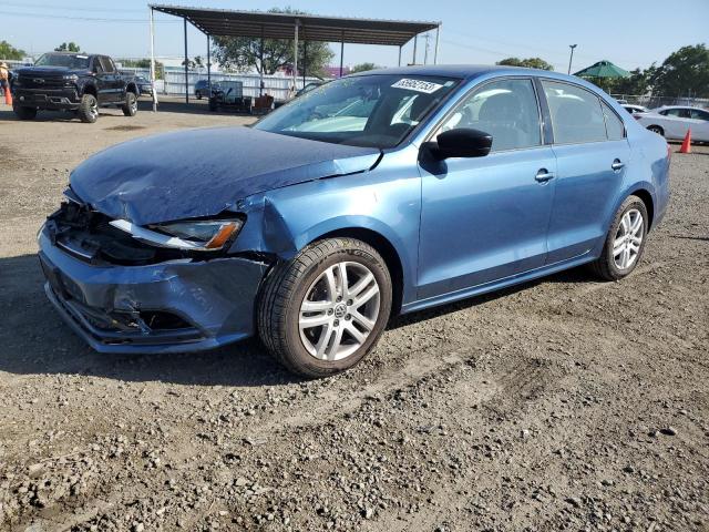 3VW2K7AJ4FM252176 - 2015 VOLKSWAGEN JETTA BASE 蓝色 照片 1