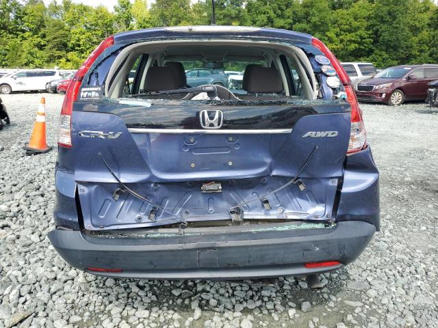 2HKRM4H33EH703782 - 2014 HONDA CR-V LX BLUE photo 6