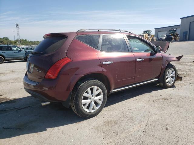 JN8AZ08WX7W600653 - 2007 NISSAN MURANO SL MAROON photo 3