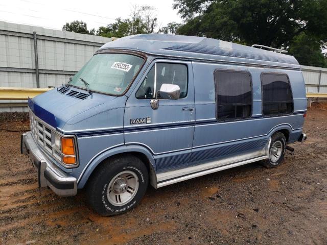 2B6HB21Y0LK720032 - 1990 DODGE RAM VAN B250 BLUE photo 1