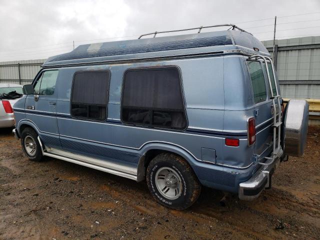 2B6HB21Y0LK720032 - 1990 DODGE RAM VAN B250 BLUE photo 2