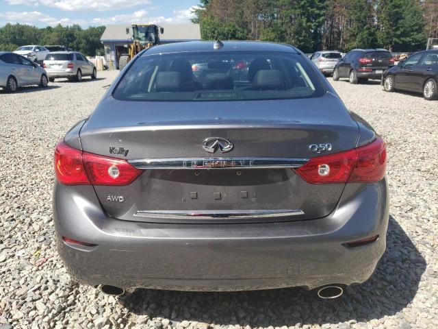 JN1BV7AR6FM403372 - 2015 INFINITI Q50 BASE GRAY photo 6