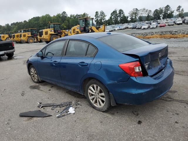 2HGFB2F97CH567622 - 2012 HONDA CIVIC EXL BLUE photo 2