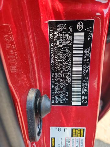 JTDKN3DU2B1421949 - 2011 TOYOTA PRIUS 红色 照片 13