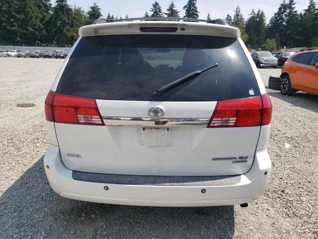 5TDZA22C05S280126 - 2005 TOYOTA SIENNA XLE WHITE photo 6