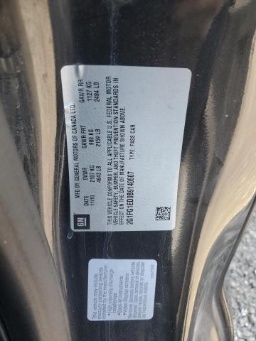 2G1FG1ED0B9140607 - 2011 CHEVROLET CAMARO LT 黑色 照片 12