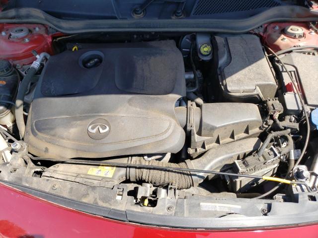 SJKCH5CRXJA052399 - 2018 INFINITI QX30 BASE MAROON photo 11