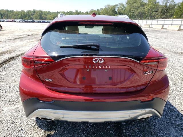 SJKCH5CRXJA052399 - 2018 INFINITI QX30 BASE MAROON photo 6