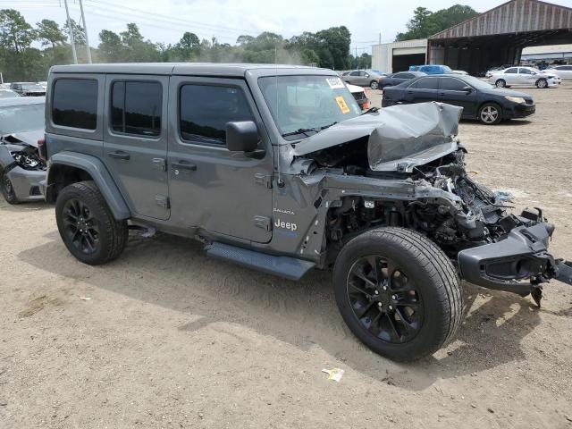 1C4JJXP66MW676573 - 2021 JEEP WRANGLER U SAHARA 4XE GRAY photo 4