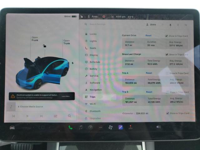 5YJ3E1EB9KF199682 - 2019 TESLA MODEL 3 Белый фото 9